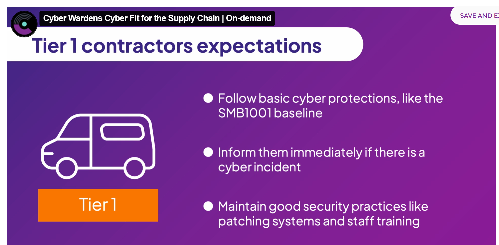 Cyber Wardens SMB1001 Promotion
